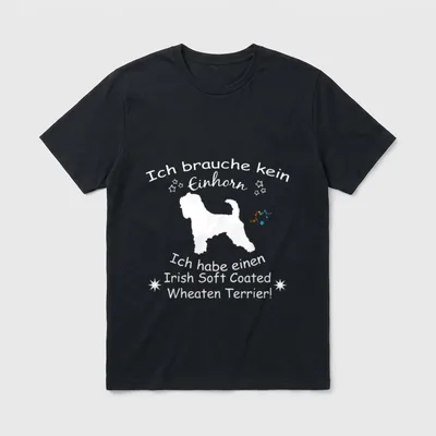 Irish Soft Coated Wheaten Weitere Terrier T-Shirt – Klassisches T-Shirt in Schwarz