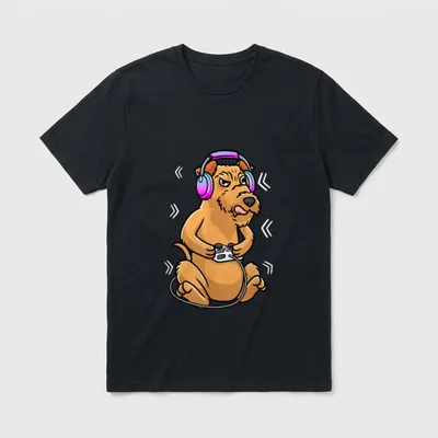 Irish Terrier Hund Gamer T-Shirt – Klassisches T-Shirt in Schwarz