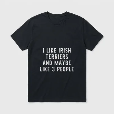 I Like Irish Terriers T-Shirt – Klassisches T-Shirt in Schwarz