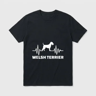 Welsh Terrier Weitere Terrier T-Shirt – Klassisches T-Shirt in Schwarz