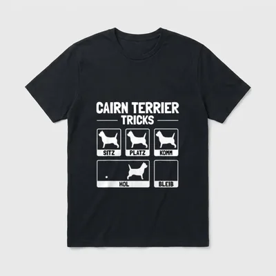 Lustiges Cairn Terrier Hund T-Shirt – Klassisches T-Shirt in Schwarz