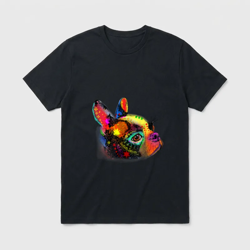 Boston Terrier T-Shirt 0284 – Klassisches T-Shirt in Schwarz