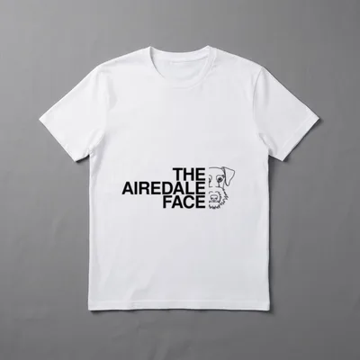 Airedale Terrier T-Shirt 0288 – Klassisches T-Shirt in Schwarz