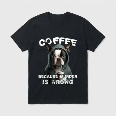 Kaffee Humor Lustiger Sarkasmus T-Shirt – Klassisches T-Shirt in Schwarz