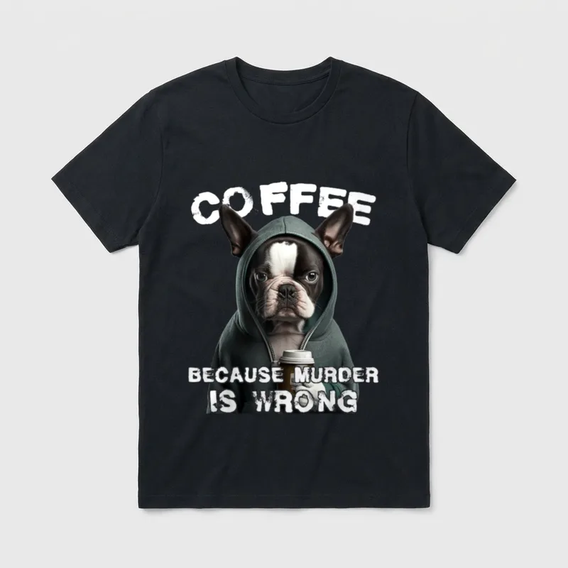 Kaffee Humor Lustiger Sarkasmus T-Shirt – Klassisches T-Shirt in Schwarz
