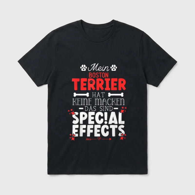 Boston Terrier hat keine T-Shirt – Klassisches T-Shirt in Schwarz