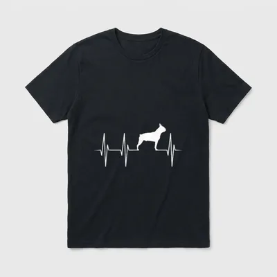 Boston Terrier T-Shirt 0301 – Klassisches T-Shirt in Schwarz