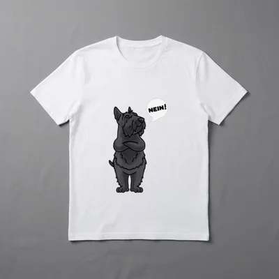 Sturer Scottish Terrier Hund T-Shirt – Klassisches T-Shirt in Schwarz