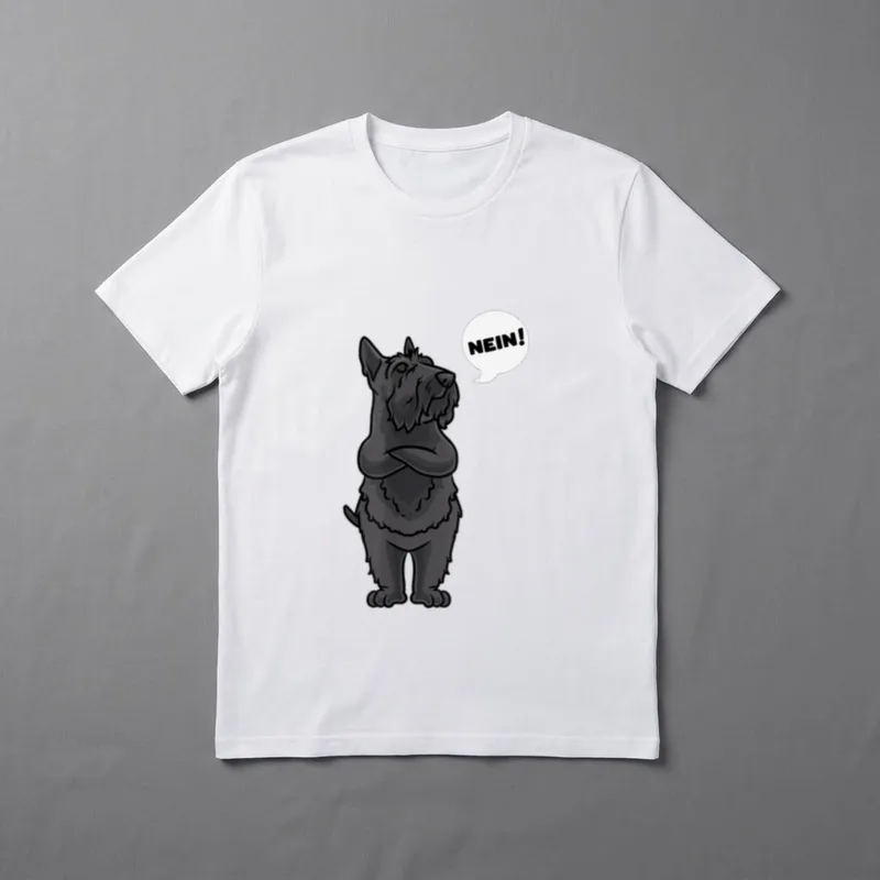 Sturer Scottish Terrier Hund T-Shirt – Klassisches T-Shirt in Schwarz