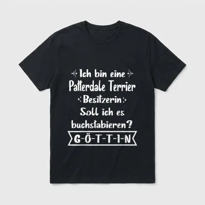 Patterdale Terrier Patterdale Terrier Hund T-Shirt – Klassisches T-Shirt in Schwarz