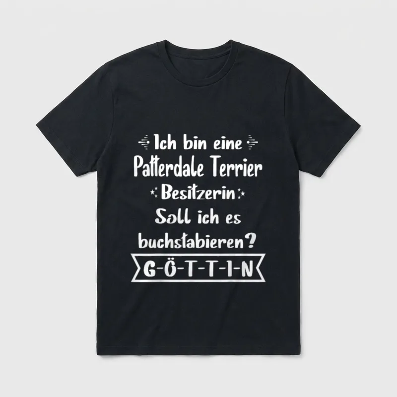 Patterdale Terrier Patterdale Terrier Hund T-Shirt – Klassisches T-Shirt in Schwarz