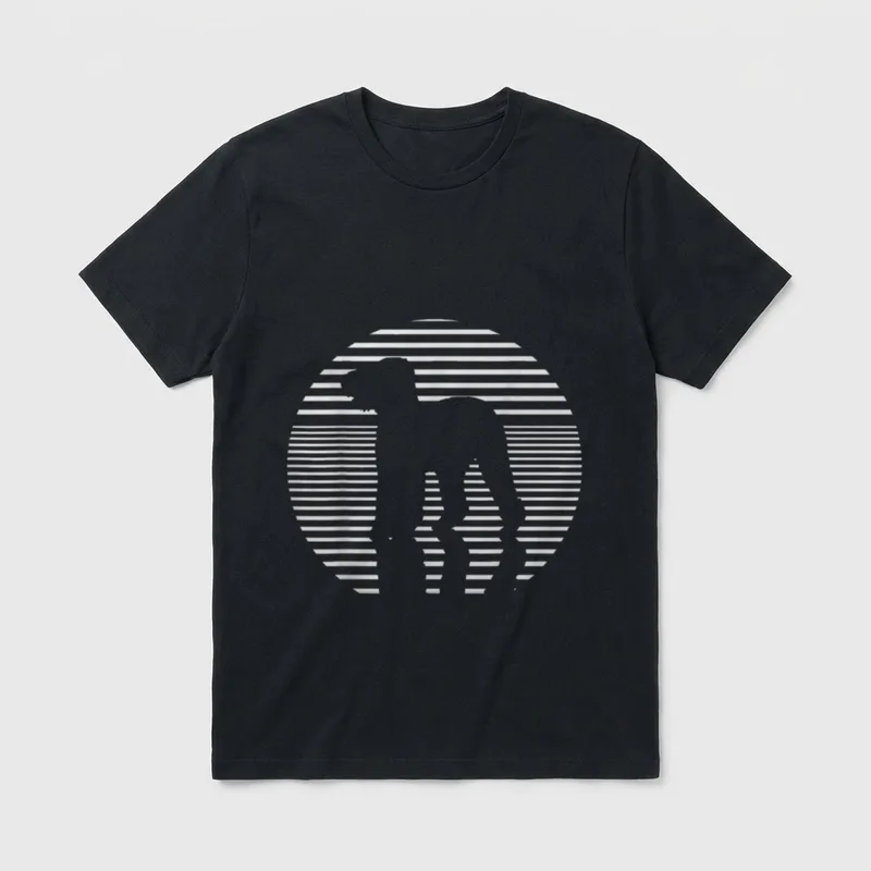 Bedlington Terrier für Frauen T-Shirt – Klassisches T-Shirt in Schwarz