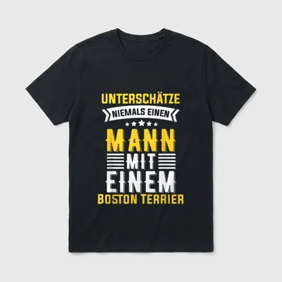 Boston Terrier für Männer T-Shirt – Klassisches T-Shirt in Schwarz