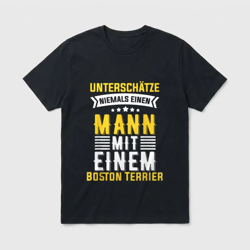 Boston Terrier für Männer T-Shirt – Klassisches T-Shirt in Schwarz