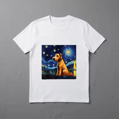 Airedale Terrier Sternennacht Airedale T-Shirt – Klassisches T-Shirt in Schwarz