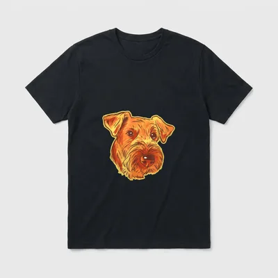 Airedale Terrier der König T-Shirt – Klassisches T-Shirt in Schwarz