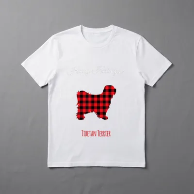 Tibet-Terrier Weihnachtsmotiv Niedlich Süß T-Shirt – Klassisches T-Shirt in Schwarz