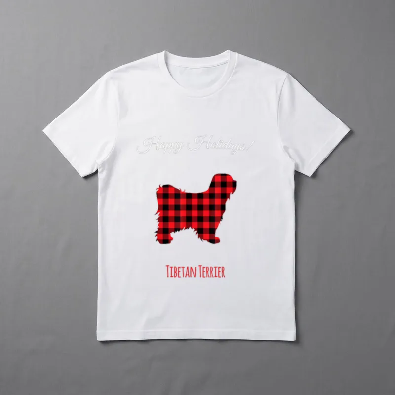 Tibet-Terrier Weihnachtsmotiv Niedlich Süß T-Shirt – Klassisches T-Shirt in Schwarz