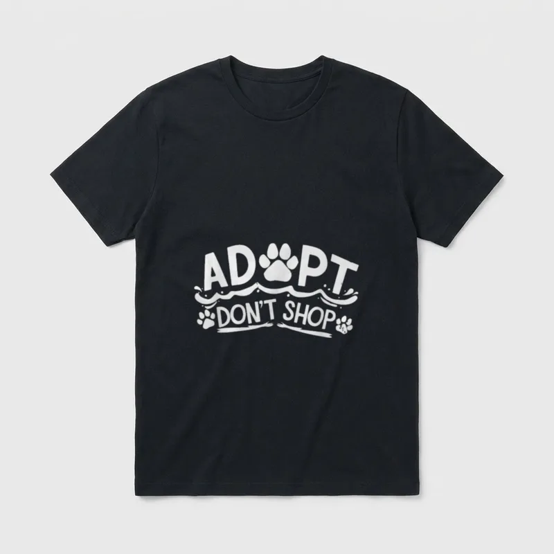 Tierheim Hunde retten Tierschutz T-Shirt – Klassisches T-Shirt in Schwarz