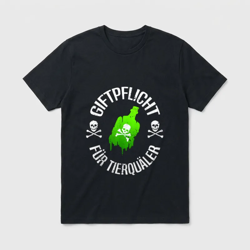 Tierschutz Gegen Tierquäler Tierrettung T-Shirt – Klassisches T-Shirt in Schwarz
