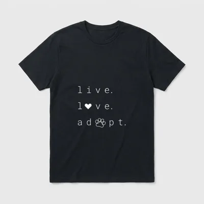 Nettes Adopt Animal Shelter T-Shirt – Klassisches T-Shirt in Schwarz