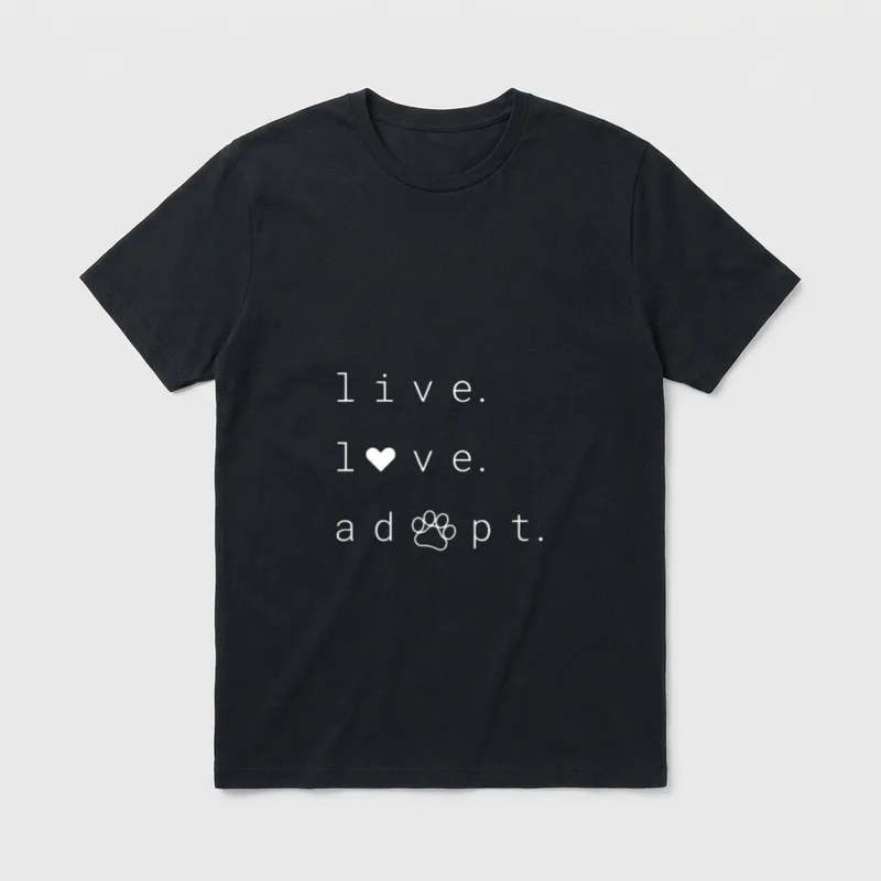 Nettes Adopt Animal Shelter T-Shirt – Klassisches T-Shirt in Schwarz