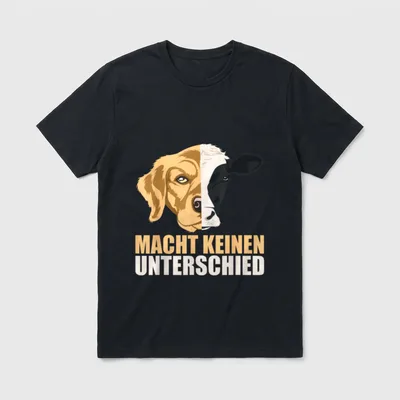 Tierschutz Design Hund T-Shirt – Klassisches T-Shirt in Schwarz