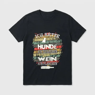 Tierheim Hunde Retter T-Shirt – Klassisches T-Shirt in Schwarz
