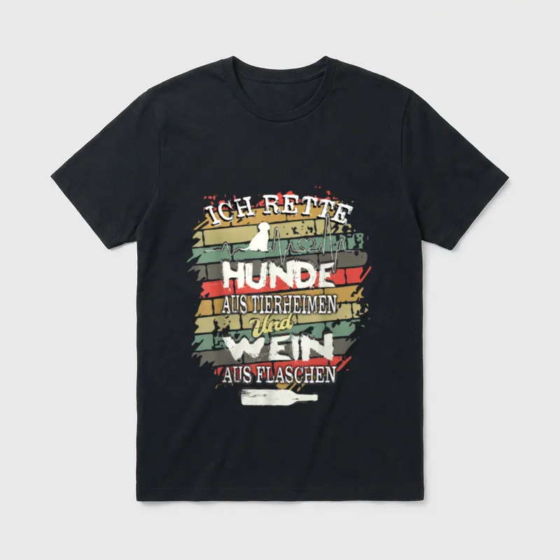 Tierheim Hunde Retter T-Shirt – Klassisches T-Shirt in Schwarz