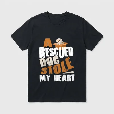 Hunde retten Tierschutz Hund T-Shirt – Klassisches T-Shirt in Schwarz