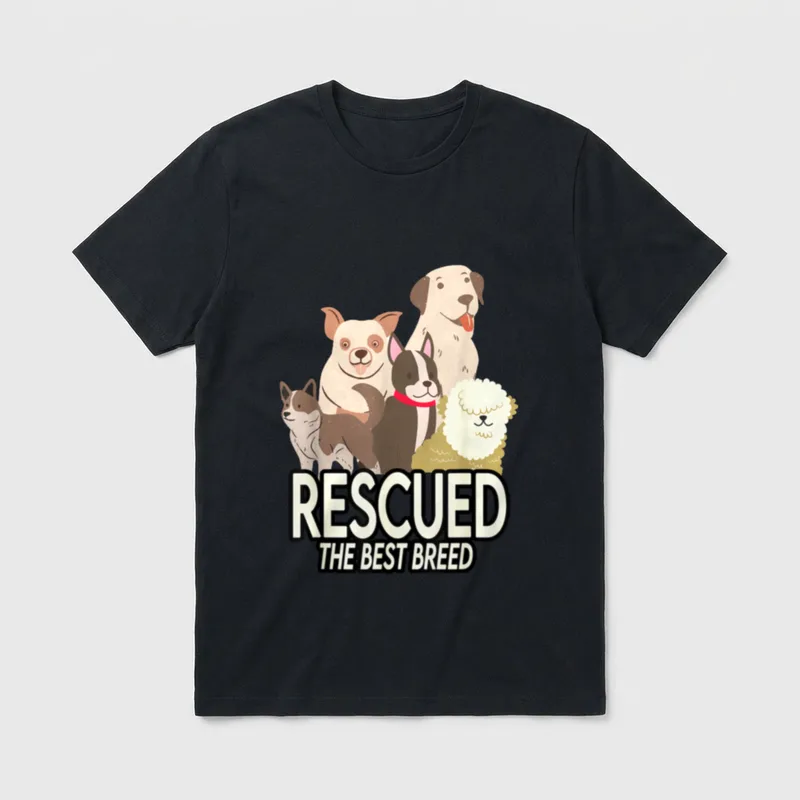 Rescue Dogs The Best T-Shirt – Klassisches T-Shirt in Schwarz