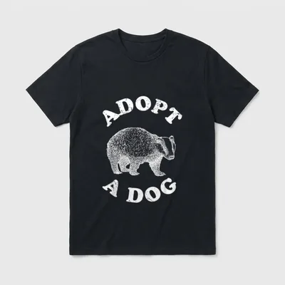 Adopt A Dog Sarcastic T-Shirt – Klassisches T-Shirt in Schwarz