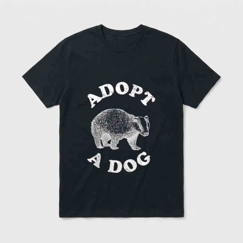 Adopt A Dog Sarcastic T-Shirt – Klassisches T-Shirt in Schwarz