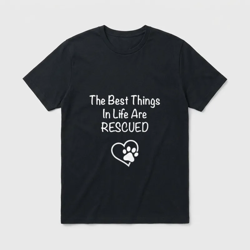 The Best Things T-Shirt – Klassisches T-Shirt in Schwarz