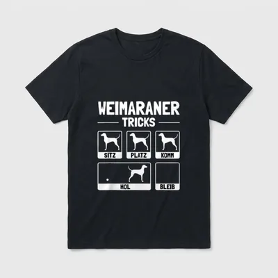 Lustiges Weimaraner Hund Hundehalter T-Shirt – Klassisches T-Shirt in Schwarz