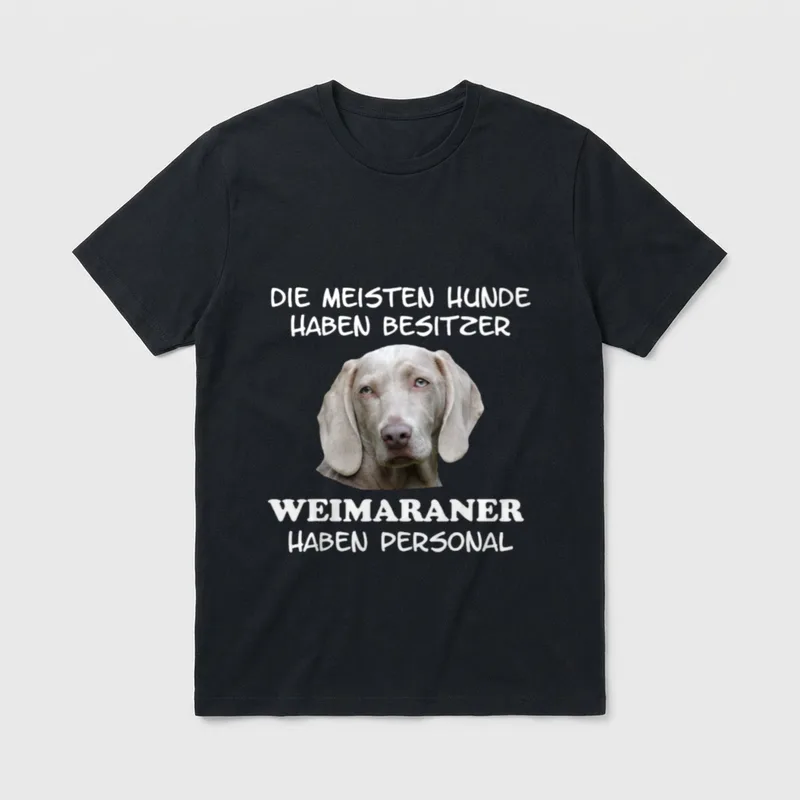 Weimaraner Hund T-Shirt – Klassisches T-Shirt in Schwarz