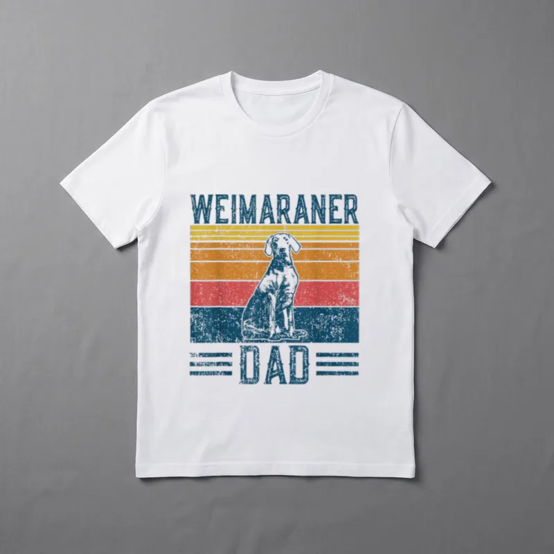 Hund Weimeraner Dad Vintage T-Shirt – Klassisches T-Shirt in Schwarz