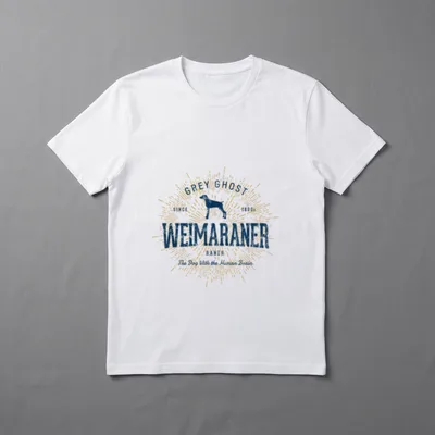 Vintage Weimaraner Retro T-Shirt – Klassisches T-Shirt in Schwarz