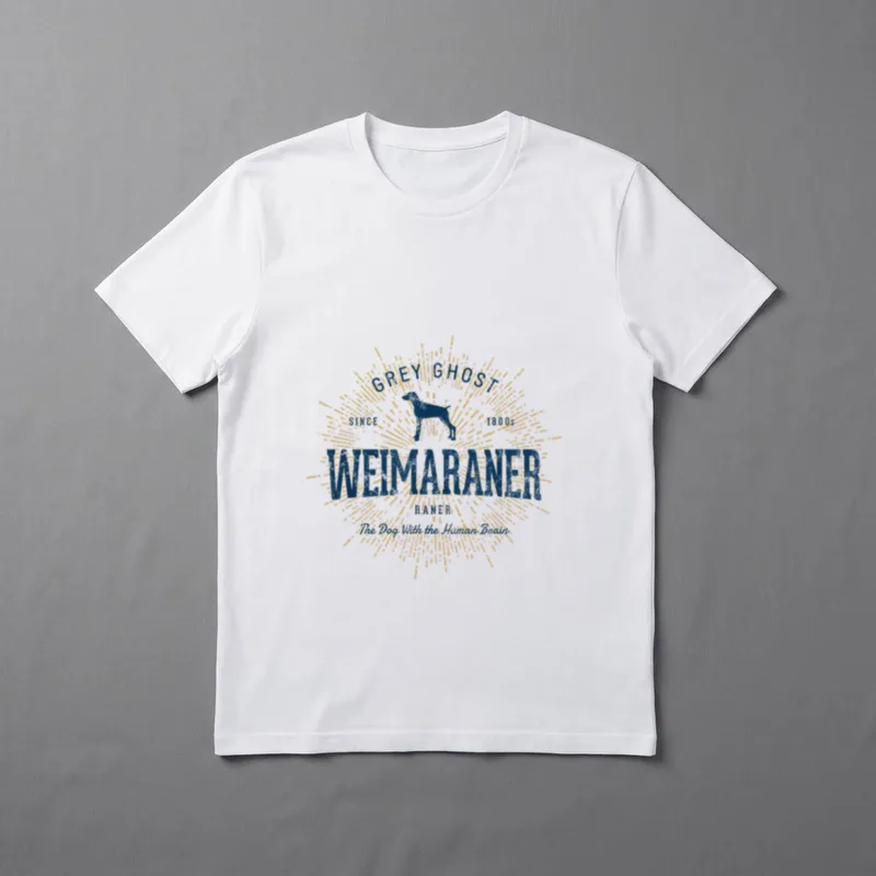 Vintage Weimaraner Retro T-Shirt – Klassisches T-Shirt in Schwarz