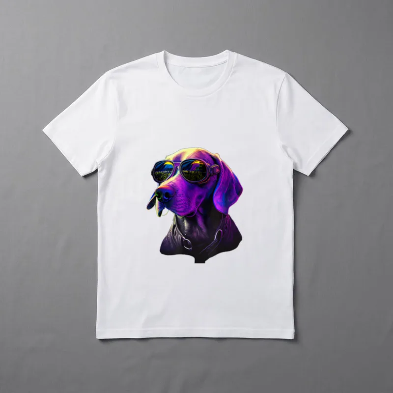 Weimaraner Hunde Weimaraner T-Shirt 0014 – Klassisches T-Shirt in Schwarz