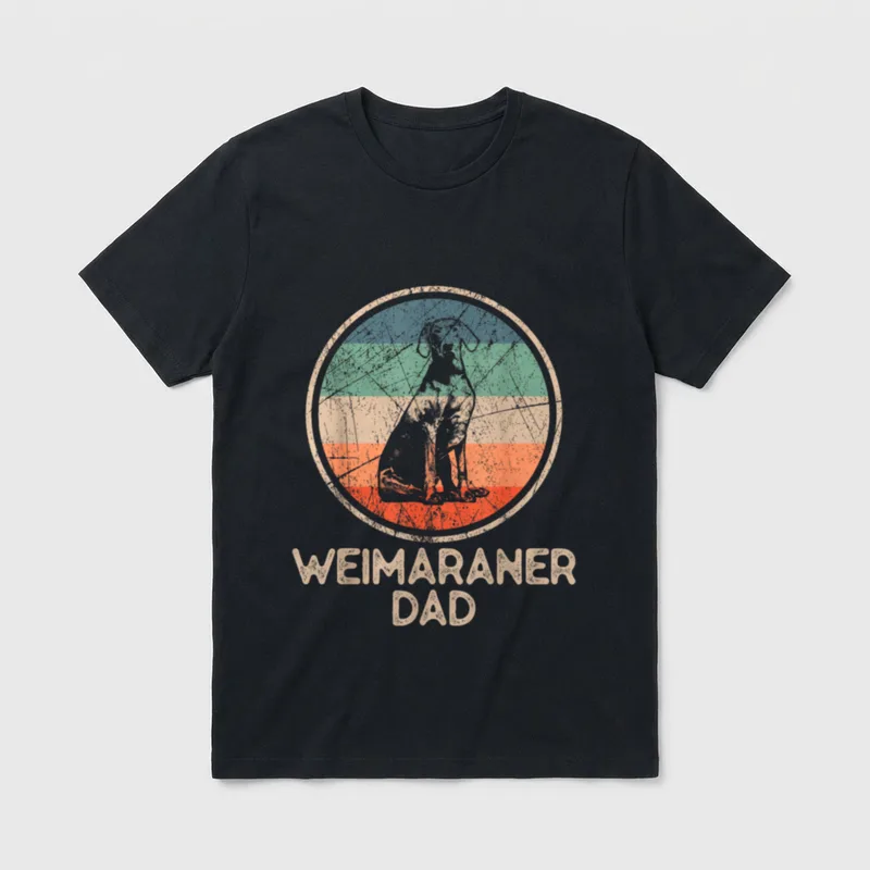 Weimaraner Hund Vintage Weimaraner T-Shirt – Klassisches T-Shirt in Schwarz