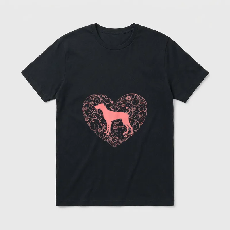 Weimaraner Mama Weimaraner Mutter T-Shirt – Klassisches T-Shirt in Schwarz
