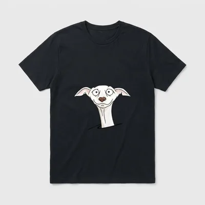 Greyhound Sighthound Whippet Lustiger T-Shirt – Klassisches T-Shirt in Schwarz