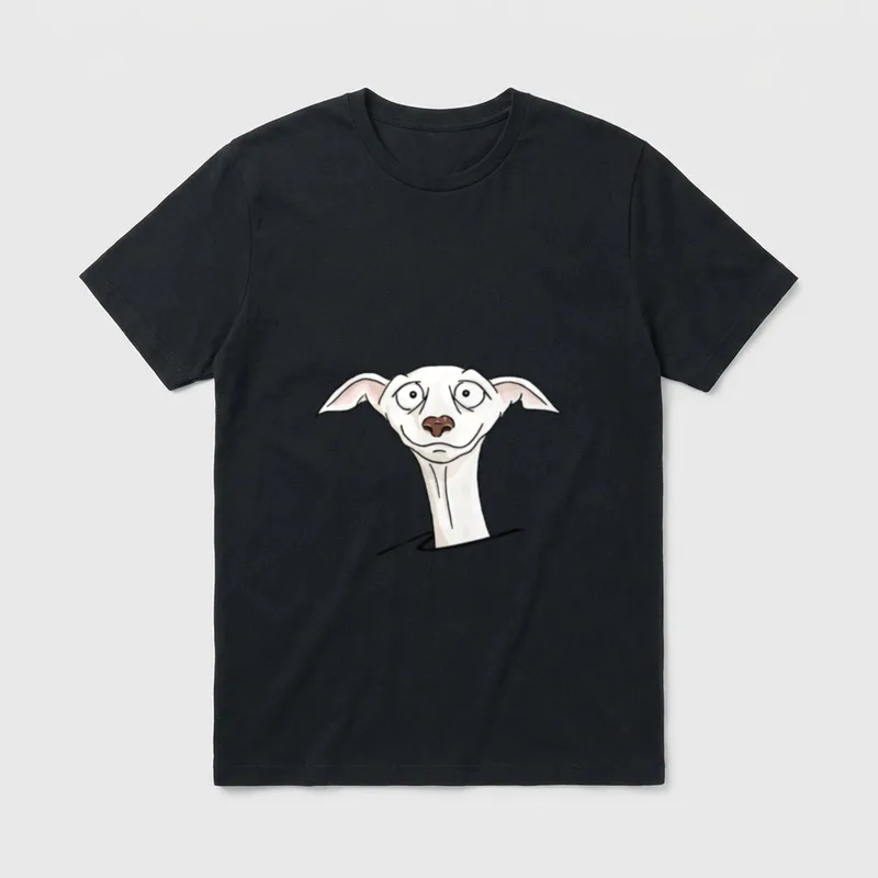 Greyhound Sighthound Whippet Lustiger T-Shirt – Klassisches T-Shirt in Schwarz