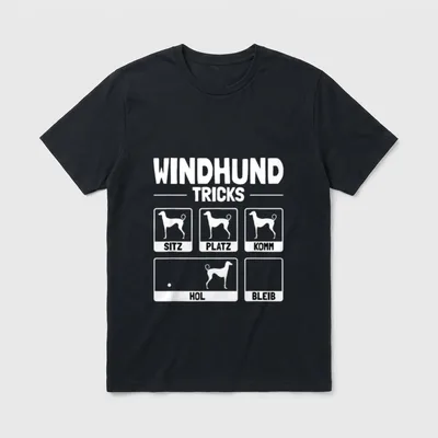 Lustiges Windhund Hund Hundehalter T-Shirt – Klassisches T-Shirt in Schwarz