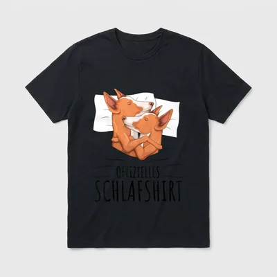 Offizielles Schlafshirt Podenco Ibicenco T-Shirt – Klassisches T-Shirt in Schwarz
