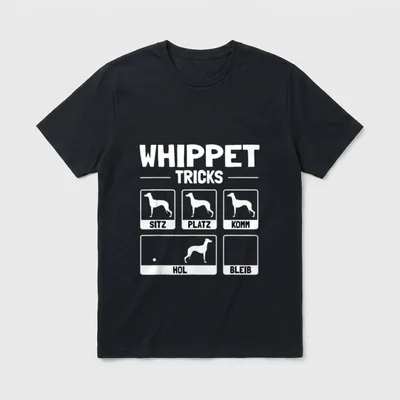 Lustiges Whippet Hund Hundehalter T-Shirt – Klassisches T-Shirt in Schwarz