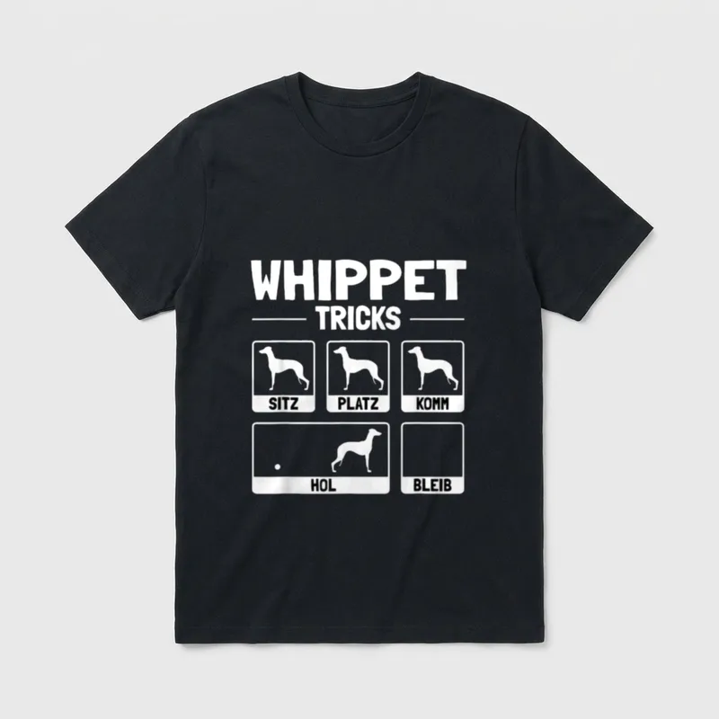 Lustiges Whippet Hund Hundehalter T-Shirt – Klassisches T-Shirt in Schwarz