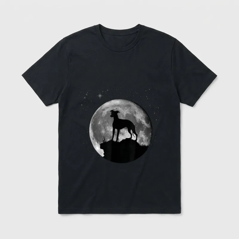 Whippet Hunde T-Shirt – Klassisches T-Shirt in Schwarz