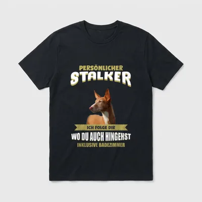 Podenco Podenco Hund T-Shirt – Klassisches T-Shirt in Schwarz